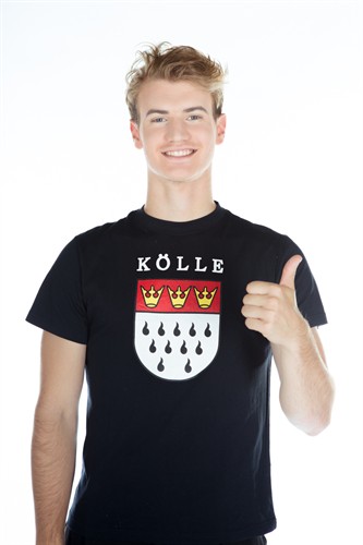 T-shirt Keulen zwart