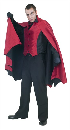 Vampir luxus Halloween (1-tlg) Weste mit Cape