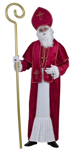 Sinterklaas (p-samt) (jurk zit aan cape vast/sjerp/mijter)