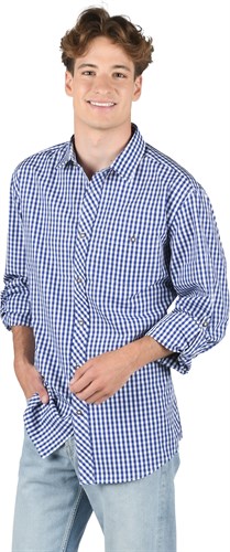 Tyrolean shirt blue/white