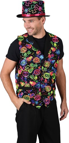 Waistcoat neon 80's