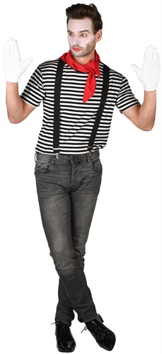 Striped shirt black/white