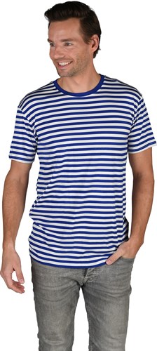 Striped shirt blue/white 