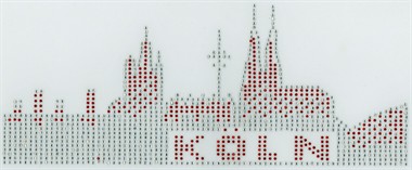 Kölle Bügelbild Skyline (Strass) (11x27cm)